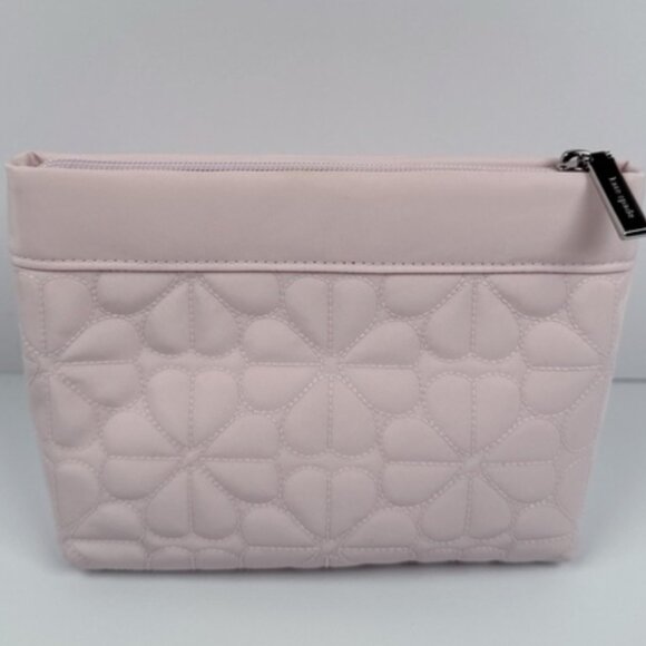 Kate Spade Spade Flower Quilted Cosmetic Pouch light Pink - Picture 5 of 10